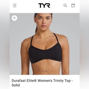 NWT TYR Durafast Elite® Women's Trinity Swim Top Size Small (4/6)